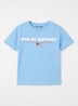 T-shirt met logoprint - Blauw