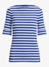 T-shirt met streepprint - Donkerblauw