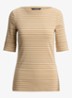 T-shirt met streepprint - Birch Tan/Mascarpone Cream / Beige