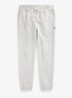 Tapered fit cropped joggingbroek met logoborduring - Andover Heather / Grijs