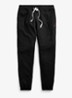 Tapered fit cropped joggingbroek met logoborduring - Polo Black / Zwart