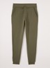 Tapered fit joggingbroek met logo - Olijfgroen
