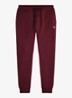 Tapered fit joggingbroek met logoborduring - Classic Wine / Wijnrood