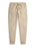 Tapered fit joggingbroek met logoborduring - Tuscan Beige Heather