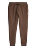 Tapered fit joggingbroek met logoborduring - Nutmeg Brown Hearther