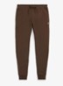 Tapered fit joggingbroek met logoborduring - Nutmeg Brown