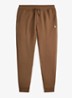 Tapered fit joggingbroek met logoborduring - Luggage Brown / Bruin