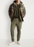 Tapered fit joggingbroek met logoborduring - Cruise Olive / Groen
