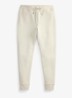 Tapered fit joggingbroek met logoborduring - Stone Pebble / Grijs