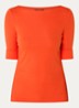 Top met boothals - Orange lily / oranje