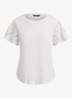 Top met broderie - Wit
