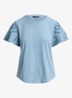 Top met broderie - Blue Note / Blauw