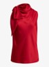 Top van satijn met sjaalkraag - Ralph Red / Rood