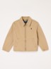 Windbreaker met logoborduring - Beige