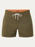 Zwemshorts met logo - Bronsgroen