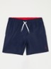 Zwemshorts met logoborduring - Donkerblauw