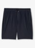Ajay straight fit korte broek met structuur - Donkerblauw