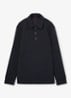 ALBA polo met structuur - Navy / Blauw