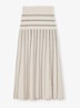 Alice midi jurk met plooien - Beige