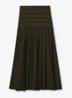 Alice midi jurk met plooien - Khaki