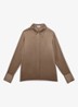 Ameira blouse van zijde - Lichtbruin