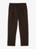 Barges straight fit pantalon van linnen - Chocoladebruin