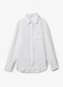 Belle blouse van linnen met borstzak - Wit