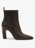 BLAKELY enkellaars van leer - Chocoladebruin