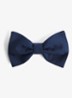 Boyle vlinderdas van zijde - Dark Navy / Blauw