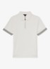 Bruno polo met halve rits - Wit