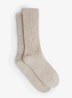 Carmen sokken in kasjmierblend - Beige