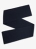 Chesterfield ribgebreide sjaal van merino wol - Donkerblauw