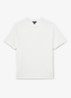 Cole T-shirt met structuur - White / Wit