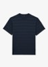 Cox T-shirt met structuur - Airforce Blue / Blauw