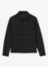 Divide regular fit overshirt met borstzak - Black / Zwart
