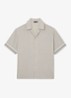 Dornie regular fit overhemd met streepprint - Creme