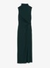 Dylan midi jurk met split - Groen