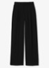 Eden high waist wide fit pantalon met steekzakken - Black / Zwart