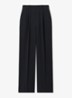 Eden high waist wide fit pantalon met steekzakken - Donkerblauw