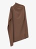 Ellery one-shoulder mini jurk van crêpe - Bruin