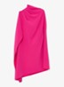 Ellery one-shoulder mini jurk van crêpe - Oudroze