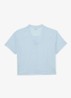 Ember T-shirt van linnen met V-hals - Donkerblauw
