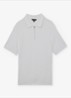ESTATE Textured-Knit Half-Zip Polo Shirt - Wit