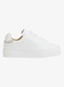 Francesca sneaker met suède detail - Wit
