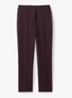 Gabi high waist slim fit chino - Bordeauxrood