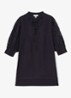 GIA Cotton Cheesecloth Broderie Mini Dress - Donkerblauw