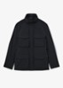 GLICK gewatteerde jas met capuchon - Navy / Blauw