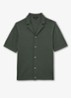 Grafton fijngebreid overhemd van merino wol - Kale Green / Groen