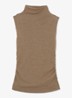 Hattie fijngebreide coltrui in wolblend - Dark Neutral / Beige