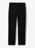 High waist straight fit pantalon met steekzakken - Black / Zwart
